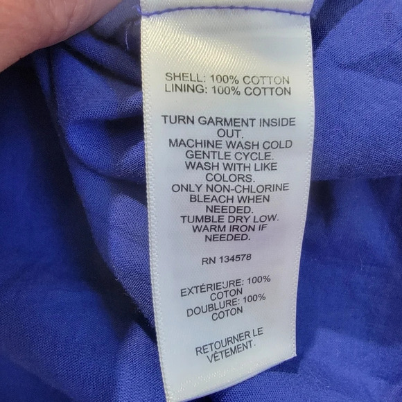 NWT Vineyard Vines Girls Flutter Sleeve Dress Blue With Pink Lt Blue Floral XL - Picture 9 of 13